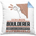 Boulderer Geschenk Kissen mit Füllung 40x40 Ich Bin Boulderer Aber Sag Doch Einfach Superheld Lustige Geschenkdiee für Boulderer (Grau) Blau Trendation