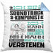 Soundtrack-Komponist Geschenk Kissen mit Füllung 40x40 Lustige Geschenkdiee für einen Soundtrack-Komponist Geburtstag Ich Bin Soundtrack-Komponist Ich Kann Es Dir Erklären Aber Nicht Für Dich Verstehen (Grau) Blau Trendation