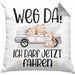 Führerschein Bestanden Geschenk Kissen mit Füllung 40x40 Bestandener Führerschein Weg Da Fahrschule (Grau) Grau Trendation