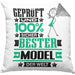 Model Geschenk Lustiger Spruch für Model Geschenkidee Bester Model Der WeltKissen mit Füllung 40x40 (Grau) Grau Trendation