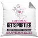 Reitsportler Geschenk Kissen mit Füllung 40x40 Ich Bin Reitsportler Aber Sag Doch Einfach Superheld Lustige Geschenkdiee für Reitsportler (Grau) Grau Trendation