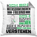 Meerschweinchenfreund Geschenk Kaffee-Kissen mit Füllung 40x40 Geschenkidee für Meerschweinchenfreund Ich Bin Meerschweinchenfreund Ich Kann Es Dir Erklären Jedoch Nicht Für Dich Verstehen Spruch Lustig (Grau) Grau Trendation