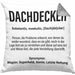 Dachdecker Geschenk Kissen mit Füllung 40x40 Lustig Mann Männer Zubehör Geschenkidee Dachdecker-Meister (Grau) Grau Trendation