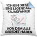 Kajakfahrer Geschenk Kissen mit Füllung 40x40 Lustige Geschenkidee Geburtstag für Kajakfahrer Ich Bin Dieser Legendäre Kajakfahrer Von Dem Alle Geredet Haben (Grau) Blau Trendation