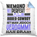 Rodeo-Cowboy Geschenk Kissen mit Füllung 40x40 Lustige Geschenkidee für Rodeo-Cowboy Geburtstag Niemand Ist Perfekt Aber Als Rodeo-Cowboy Ist Man Nah Dran (Grau) Blau Trendation