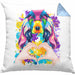 Cocker Spaniel Besitzer Farbe Love Kissen mit Füllung 40x40 Geschenk Lustiger Spruch Geschenkidee Cocker Spaniel Besitzerin (Grau) Blau Trendation
