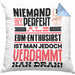 EDM-Enthusiast Geschenk Kissen mit Füllung 40x40 Lustige Geschenkidee für EDM-Enthusiast Geburtstag Niemand Ist Perfekt Aber Als EDM-Enthusiast Ist Man Nah Dran (Grau) Blau Trendation