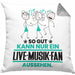 Live-Musik-Fan Geschenk Kissen mit Füllung 40x40 So Gut Kann Nur Ein Live-Musik-Fan Aussehen Geschenkidee (Grau) Grau Trendation