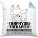 Tierphysiotherapeut Geschenk Kissen mit Füllung 40x40 Ich Bin Tierphysiotherapeut Aber Sag Doch Einfach Superheld Lustige Geschenkdiee für Tierphysiotherapeut (Grau) Blau Trendation