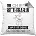 Reittherapeut Kissen mit Füllung 40x40 Geschenk für Reittherapeut Geburtstag Lustiger Spruch Was Ist Deine Superkraft (Grau) Grau Trendation