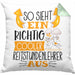 Reitstundenlehrer Kissen mit Füllung 40x40 So Sieht Ein Richtig Cooler Reitstundenlehrer Aus Geschenk Lustiger Spruch Geschenkidee (Grau) Grün Trendation