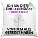 Leichtathlet Geschenk Kissen mit Füllung 40x40 Lustige Geschenkidee Geburtstag für Leichtathlet Ich Bin Dieser Legendäre Leichtathlet Von Dem Alle Geredet Haben (Grau) Grün Trendation