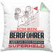 Bergführer Geschenk Kissen mit Füllung 40x40 Ich Bin Bergführer Aber Sag Doch Einfach Superheld Lustige Geschenkdiee für Bergführer (Grau) Grün Trendation
