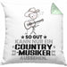 Country-Musiker Geschenk Kissen mit Füllung 40x40 So Gut Kann Nur Ein Country-Musiker Aussehen Geschenkidee (Grau) Grün Trendation