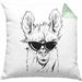 Llama Alpaka Kissen mit Füllung 40x40 Geschenk Lama Geschenkidee für Lama-Fans (Grau) Grün Trendation