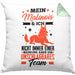 Malinois Kissen mit Füllung 40x40 Geschenk Hundebesitzer Unschlagbares Team (Grau) Grün Trendation