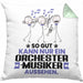 Orchestermusiker Geschenk Kissen mit Füllung 40x40 So Gut Kann Nur Ein Orchestermusiker Aussehen Geschenkidee (Grau) Grün Trendation