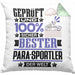 Para-Sportler Geschenk Lustiger Spruch für Para-Sportler Geschenkidee Bester Para-Sportler Der WeltKissen mit Füllung 40x40 (Grau) Grün Trendation