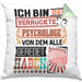 Psychologe Kissen mit Füllung 40x40 Geschenk Spruch Lustig Geschenkidee für Psychologe Geburtstag Ich Bin Der Verrückte Psychologe (Grau) Grün Trendation