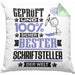 Schriftsteller Geschenk Lustiger Spruch für Schriftsteller Geschenkidee Bester Schriftsteller Der WeltKissen mit Füllung 40x40 (Grau) Grün Trendation