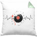 Schallplatte Geschenk Vinyl Herzschlag Vintage Retro Musik DJ Geschenk Kissen mit Füllung 40x40 (Grau) Grün Trendation