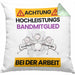 Bandmitglied Kissen mit Füllung 40x40 Geschenk Lustiger Spruch Geschenkidee für Bandmitglied Achtung Hochleistungs Bandmitglied Bei Der Arbeit (Grau) Grün Trendation