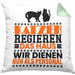 Katze Kissen mit Füllung 40x40 Geschenk Spruch Geschenkidee für Katzen-Mama Papa Katzenliebhaber Katzen Regieren Das Haus Wir Dienen Nur Als Personal (Grau) Grün Trendation