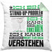 Stand-Up-Paddler Geschenk Kissen mit Füllung 40x40 Lustige Geschenkdiee für einen Stand-Up-Paddler Geburtstag Ich Bin Stand-Up-Paddler Ich Kann Es Dir Erklären Aber Nicht Für Dich Verstehen (Grau) Grün Trendation