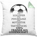 Fußballtrainer Kissen mit Füllung 40x40 Spruch Trainer Aus Leidenschaft Fußballcoach (Grau) Grün Trendation