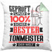Tonmeister Geschenk Lustiger Spruch für Tonmeister Geschenkidee Bester Tonmeister Der WeltKissen mit Füllung 40x40 (Grau) Grün Trendation