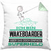 Wakeboarder Geschenk Kissen mit Füllung 40x40 Ich Bin Wakeboarder Aber Sag Doch Einfach Superheld Lustige Geschenkdiee für Wakeboarder (Grau) Grün Trendation