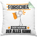 Forscher Kissen mit Füllung 40x40 Geschenk für Forscher Der Mann Der Alles Kann Geschenkidee zum Geburtstag (Grau) Grün Trendation