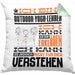 Outdoor-Yoga-Lehrer Geschenk Kaffee-Kissen mit Füllung 40x40 Geschenkidee für Outdoor-Yoga-Lehrer Ich Bin Outdoor-Yoga-Lehrer Ich Kann Es Dir Erklären Jedoch Nicht Für Dich Verstehen Spruch Lustig (Grau) Grün Trendation