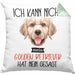 Golden Retriever Besitzer Kissen mit Füllung 40x40 Geschenk Lustiger Spruch Geschenkidee Ich Kann Nicht Mein Golden Retriever Hat Nein Gesagt (Grau) Grün Trendation