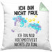 Lustige Ich Bin Nicht Faul Kissen mit Füllung 40x40 Mit Spruch Einhorn Geschenk Mama Freundin Kollegin Geschenkidee Arbeit Frauen (Grau) Grün Trendation