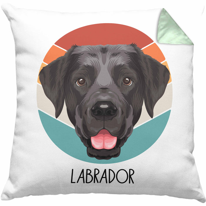 Labrador Besitzer Kissen mit Füllung 40x40 Geschenk Lustiger Spruch Geschenkidee Labrador Mama Papa (Grau) Grün Trendation