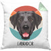 Labrador Besitzer Kissen mit Füllung 40x40 Geschenk Lustiger Spruch Geschenkidee Labrador Mama Papa (Grau) Grün Trendation