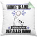 Hundetrainer Kissen mit Füllung 40x40 Geschenk für Hundetrainer Der Mann Der Alles Kann Geschenkidee zum Geburtstag (Grau) Grün Trendation