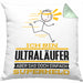 Ultraläufer Geschenk Kissen mit Füllung 40x40 Ich Bin Ultraläufer Aber Sag Doch Einfach Superheld Lustige Geschenkdiee für Ultraläufer (Grau) Grün Trendation