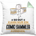 Comic-Sammler Geschenk Kissen mit Füllung 40x40 So Gut Kann Nur Ein Comic-Sammler Aussehen Geschenkidee (Grau) Grün Trendation