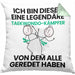 Taekwondo-Kämpfer Geschenk Kissen mit Füllung 40x40 Lustige Geschenkidee Geburtstag für Taekwondo-Kämpfer Ich Bin Dieser Legendäre Taekwondo-Kämpfer Von Dem Alle Geredet Haben (Grau) Grün Trendation