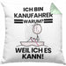 Kanufahrer Geschenk Kissen mit Füllung 40x40 Lustiger Spruch Ich Bin Kanufahrer Warum Weil Ich Es Kann Geschenkidee Bester Kanufahrer Geburtstag (Grau) Grün Trendation