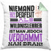 Wildnislehrer Geschenk Kissen mit Füllung 40x40 Lustige Geschenkidee für Wildnislehrer Geburtstag Niemand Ist Perfekt Aber Als Wildnislehrer Ist Man Nah Dran (Grau) Grün Trendation