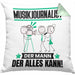 Musikjournalist Kissen mit Füllung 40x40 Geschenk für Musikjournalist Der Mann Der Alles Kann Geschenkidee zum Geburtstag (Grau) Grün Trendation