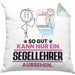 Segellehrer Geschenk Kissen mit Füllung 40x40 So Gut Kann Nur Ein Segellehrer Aussehen Geschenkidee (Grau) Grün Trendation