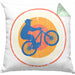 Moutainbike Geschenk Kissen mit Füllung 40x40 Mountainbiker Geschenkidee Kinder Männer Accessories Grafik MTB ler (Grau) Grün Trendation