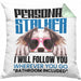 Australian Shepherd Besitzerin Kissen mit Füllung 40x40 Geschenk Lustiger Spruch Geschenkidee Personal Stalker (Grau) Grün Trendation