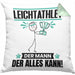 Leichtathlet Kissen mit Füllung 40x40 Geschenk für Leichtathlet Der Mann Der Alles Kann Geschenkidee zum Geburtstag (Grau) Grün Trendation