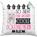 Golfpartnerin Geschenk Kissen mit Füllung 40x40 Lustig Geschenkidee für Golfpartnerin Geburtstag So Sieht Eine Richtig Coole Golfpartnerin Aus Frauen Spruch Golf Golferin (Grau) Grün Trendation