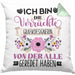 Grafikdesignerin Kissen mit Füllung 40x40 Geschenk Lustiger Spruch Geschenkidee Ich Bin Die Verrückte Grafikdesignerin Von Der Alle Geredet Haben (Grau) Grün Trendation